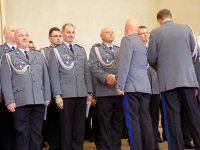 Zastępca Komendanta Powiatowego w Myszkowie otrzymuje nominację na wyższy stopień służbowy