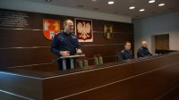 Komendant Powiatowy Policji w Myszkowie insp. Lech Bugaj