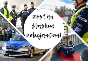 Plakat promujący Zostań Śląskim Policjantem
